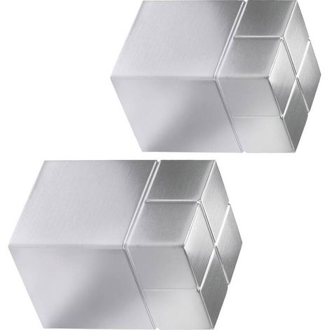 [GEBRAUCHT] B-Ware Sigel Magnet Würfel Neodym Magnet C30 Ultra-Strong Alu 20x30x20mm Silber 2 Stück (1/2)