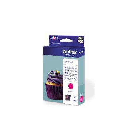 Tintenpatrone Originalzubehör LC-123M ca. 600 Seiten magenta