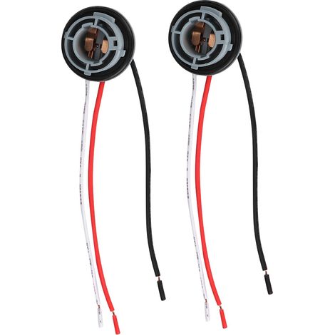 Decdeal Connecteur de porte-ampoule, faisceau de câbles de prise, plastique anti-chaleur et résistant à l'usure, installation facile pour 1157 (1/5)