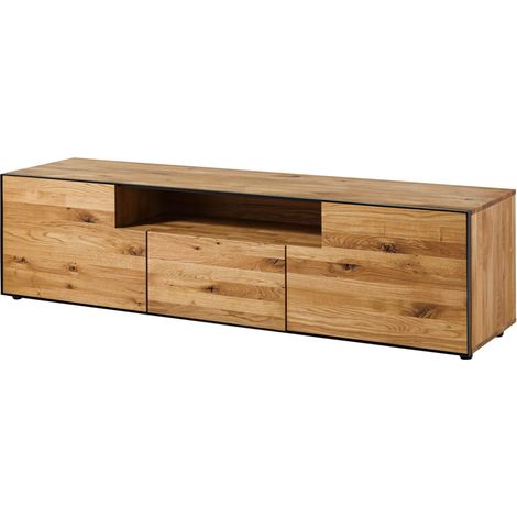 Mobile Tv in legno di Quercia Selvatica 201x53x52 oliato naturale STARNBERG 12 (1/4)