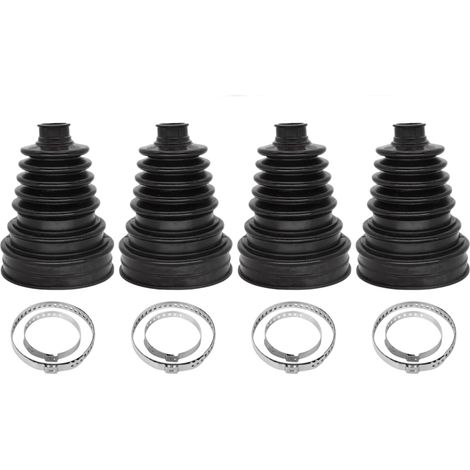 Kit universel de 4 protections anti-poussière en silicone pour connecteurs CV d'arbres de transmission automobiles (1/5)