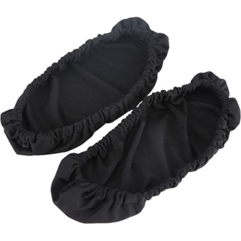 1 paire de housses d'accoudoir de chaise amovibles Housse de fauteuil de bureau de protection élastique Noir (1/5)