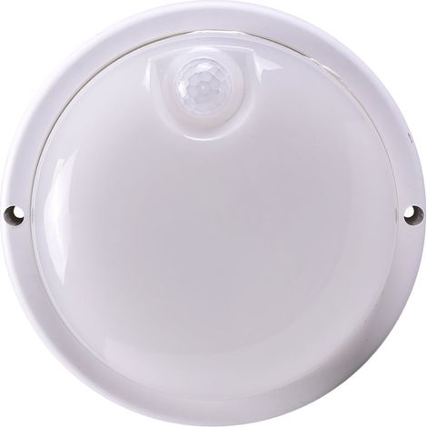 Lampada Plafoniera Tonda a LED con Sensore di Movimento 9W, Luce Fredda 6500K, 820 Lumen, IP56