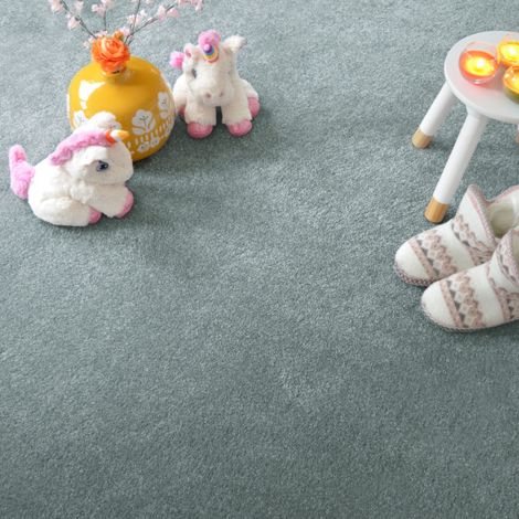 Moquette velours Select - Bleu gris - Rouleau de 4m x 3m