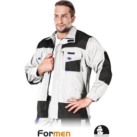 Arbeitsjacke weiß/grau in versch. Größen L