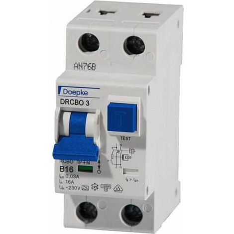 DOEPKE DRCBO 3 FI/LS-KOMBINATION, 6A, 2-POLIG, B-CHARAKTERISTIK (09932101)