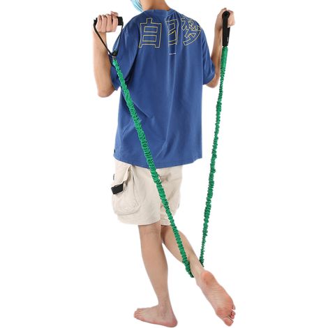 Sangle De Yoga élastique – 10 Boucles, Coton/latex, Antidérapant, Respirant, Pour étirements, Danse, Fitness