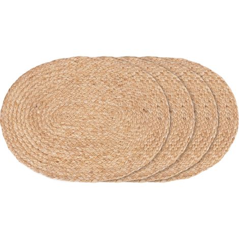 Bombay sets de table ovales, set de 4 naturel. (1/3)