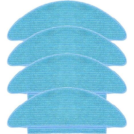 Pair Lot de 4 chiffons de rechange réutilisables pour Tikom L9000, Lubluelu SL60D, LaResar L6 Nex, Honiture Q6 SE Accessoires d'aspirateur robot (1/5)