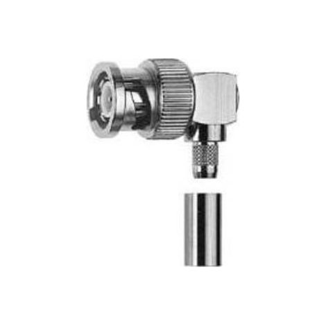 CONNETTORE BNC TELEG RTNER J01000A1258 M LE GOMITO CRIMP 75  1 PZ(I) (1/4)
