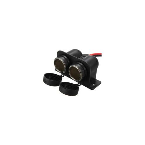 Adecuado para tomas de mechero de coche Lntyq, enchufes de mechero de 12V/24V CC impermeables de doble orificio de grado marino, aptos para automóviles y barcos.