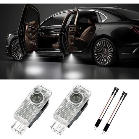 2 Pieces Door Light, Entry Door Projection Light, Car Door Projector for A1/A3/A4/A5/A6/Q3/Q5/Q7/A7/A8/R8 (1/5)