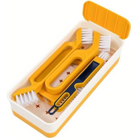 Brosse de nettoyage, brosse pour joints de salle de bain, brosse de nettoyage puissante pour cuisinière, brosse pour couvercles de tasses, brosse pour rainures de rebord de fenêtre