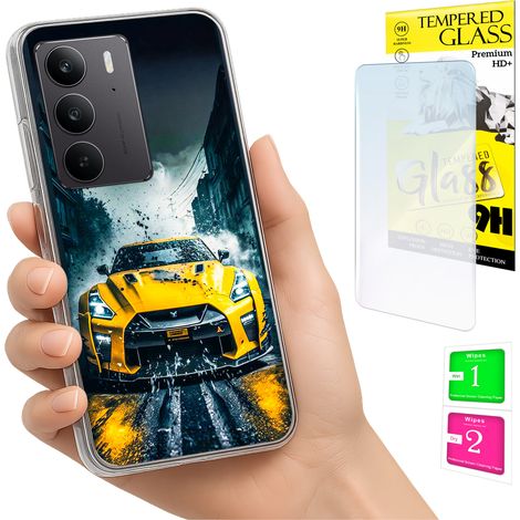 Custodia per Realme C75 / 14X 5G con cover fotografica e vetro temperato 9H. (1/5)