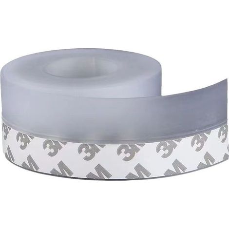 Bande d'étanchéité transparente en silicone, 10 m, autocollante, étanche et coupe-vent (1/5)