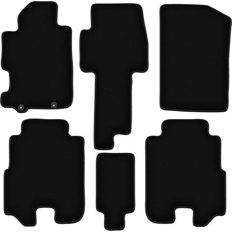 Alfombrillas de terciopelo negro BASIC para Honda FR-V monovolumen (2004-2009) (1/5)