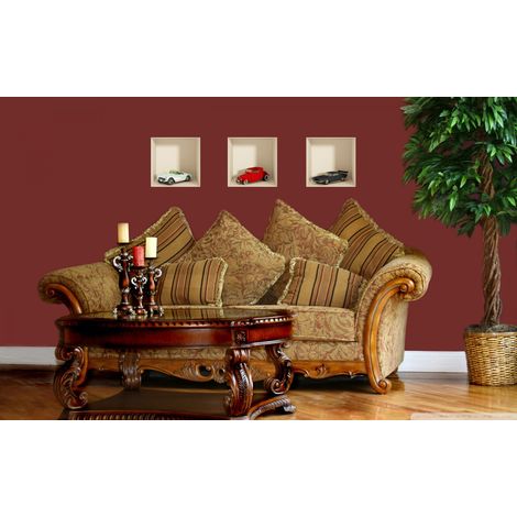 Stickers effet 3D voitures de collection 30 x 90 cm (1/3)