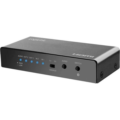 Câble HDMI - LOGILINK - HD0039 - Switch 2 sources - Ultra HD 4K - Audio LPCM 7.1 (1/4)