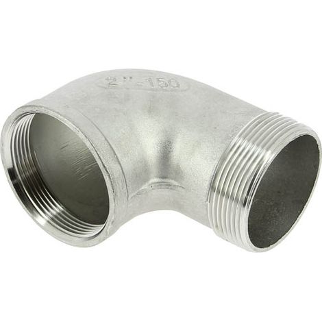 Coude 90° inox égal Mâle Femelle 2"