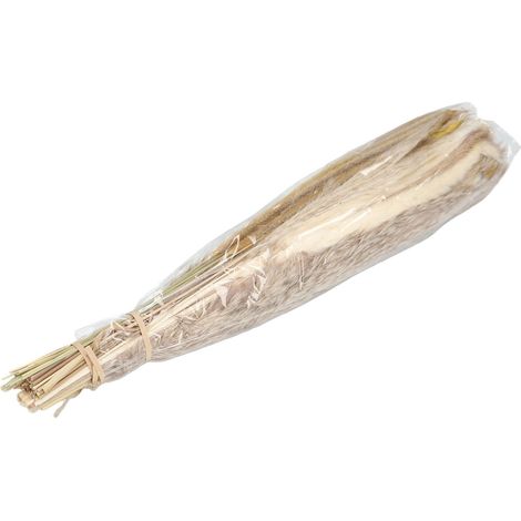 Faux pampas déco, bouquet fleurs sèches pour garnir vase au sol, type 1 (1/5)