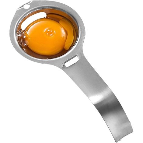 Séparateur de jaune d'œuf, séparateur en acier inoxydable, ustensile de cuisine, séparateur de blanc d'œuf, séparateur d'œufs pour (1/5)