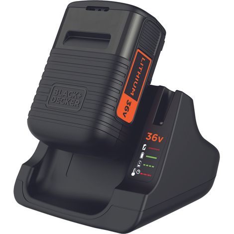 Kit de démarrage 36 V Li-Ion 2,0 Ah + chargeur rapide – système jardin 36 V (1/2)