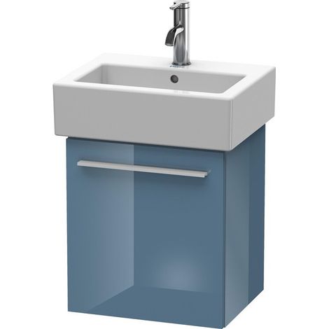 Meuble sous-vasque X-LARGE 328x400x442mm ouverture droite bleu pierre brillant