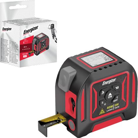 Energizer - Mètre ruban - 5M - Numérique avec Laser