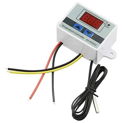 Regolatore di temperatura digitale XH-W3001 per microcomputer, interruttore di controllo termostato DC 12V 10A e sensori termistore NTC da 10K