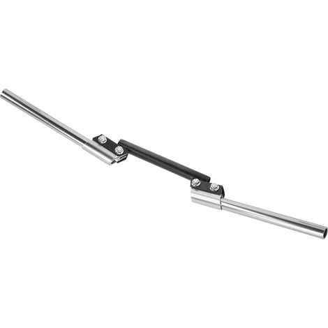 Guidon de moto universel réglable de 22 mm pour voitures de sport, voitures de ville, quads, scooters et véhicules tout-terrain (argenté) (1/5)