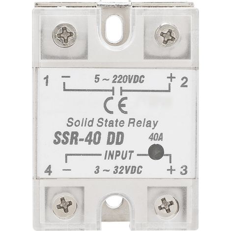 Relè a stato solido Cryfokt SSR-40 ad alta velocità da 40 A senza scintille per processi di automazione industriale, macchinari e macchine CNC.