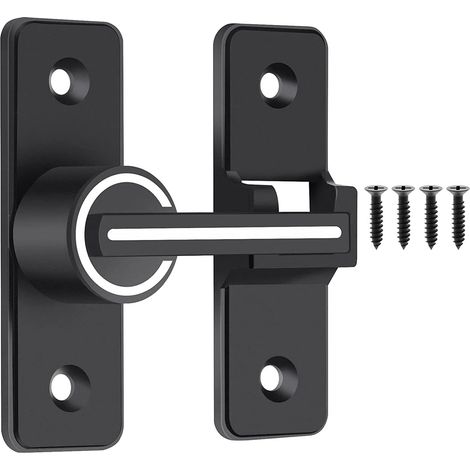 Serrure de Porte de Grange Lumineuse, Loquet de Porte de Grange Coulissante, Loquet de Porte Robuste à 180 DegréS Adapté au Jardin, au Garage (1/5)