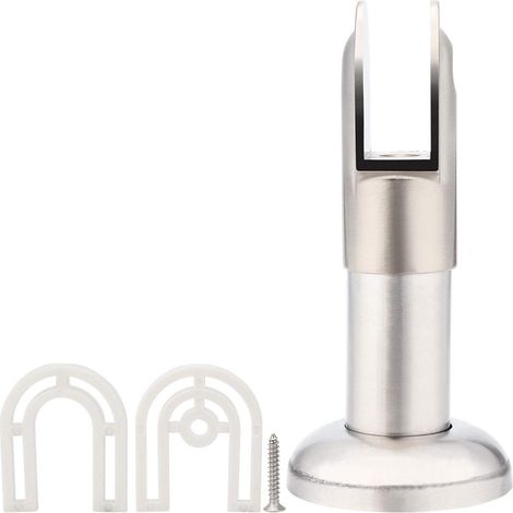 Support de cloison de salle de bain, matériel de fixation de cloison de salle de bain de toilettes en acier inoxydable Pieds de support de cloison de toilettes publiques pour toilettes publiques H (1/5)