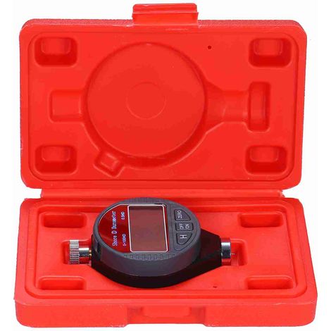 Testeur de dureté Portable 0-100HD Shore D, échelle de duromètre numérique pour pneus en caoutchouc, revêtement de sol en plastique avec grand écran LCD (1/5)