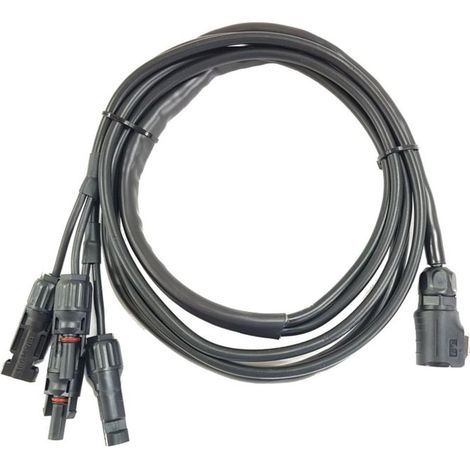 B and W Energy Case Cavo di Connessione per Due Spine MC4 Nero