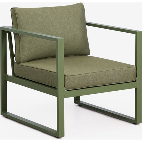 Fauteuil en aluminium Lipov SKLUM Vert Olive Intense
