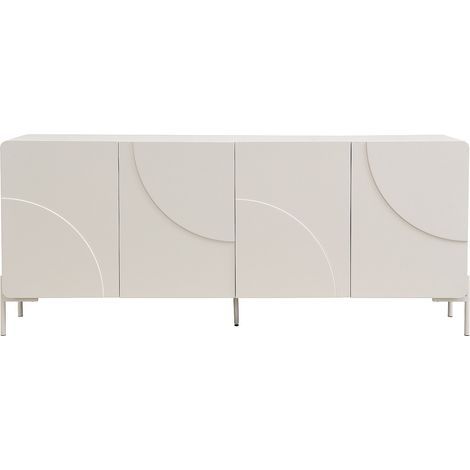Buffet avec 4 portes en MDF - Beige - ZELINARO (1/4)
