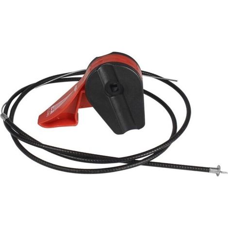 Câble d'accélérateur universel pour tondeuse à gazon – 1 m, rouge, compatible guidon moto et machines de 39 pouces (1/4)