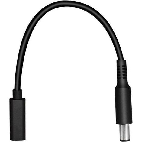 Adaptateur secteur USB Type C femelle vers 7,4 x 5,0 mm mâle pour ordinateur portable, avec prise d'alimentation CC extérieure. (1/5)