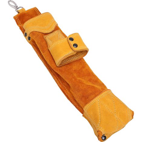 Sac pour électrodes ignifugé, porte-électrodes de soudage en cuir PU, pochette de rangement épaisse et résistante au feu. (1/5)