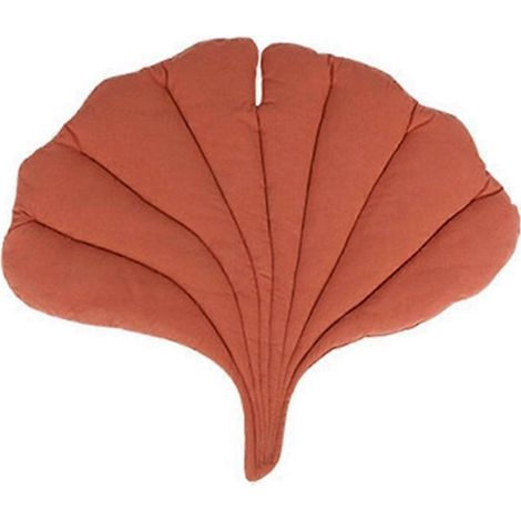 Tapis de sol doux et mignon en forme de feuille, couverture/tapis de jeu pour enfants, double face, pour dormir, décoration d'automne et d'hiver. (1/5)