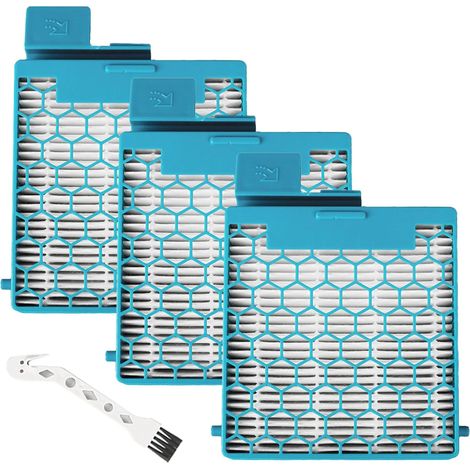 Lot de 3 filtres HEPA de remplacement pour Miele Boost CX1 Active PowerLine Allergy Parquet, compatibles SF-HY 60 SF-HA 60 (1/5)