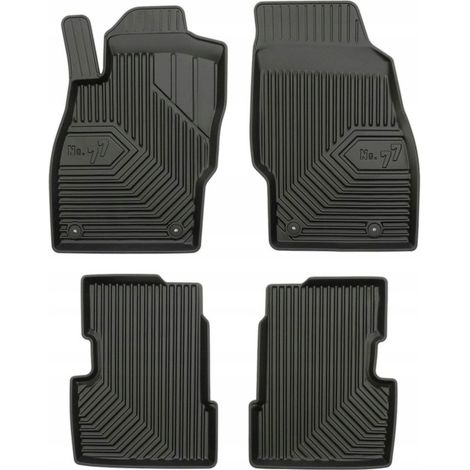 Tappetini per portiere, tappetini in gomma per portiere, vassoi per Opel Corsa D 2006-2014 77