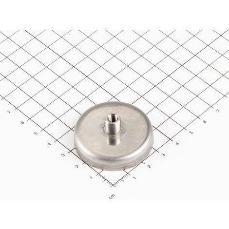 Magna-C Edelstahl Ferrit-Flachgreifer Ø40x24mm mit Gewindebuchse
