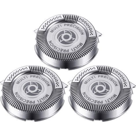 3 Pièces Têtes de Remplacement de Rasoir SH50/ 52 Compatibles avec Series 5000 (S5xxx), AquaTouch (S5xxx), AquaTouch (AT8xx, AT7xx) et PowerTouch (PT8xx, PT7xx), 9 Lames (3 Pièces) (1/5)