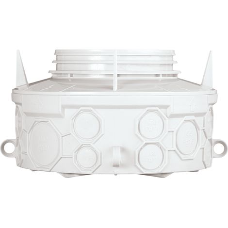 Eur Ohm – Tête de pieuvre d145 – Entrées par opercules défonçables – Pose encastrée – Matériau plastique – Couleur gris