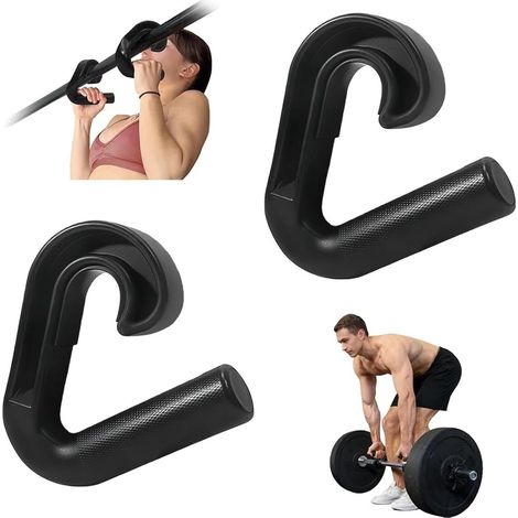 Poignées en D double pour exercices d'entraînement, prise neutre, à 90 degrés, idéales pour les barres de traction, les câbles d'entraînement et les bandes de résistance. (1/5)