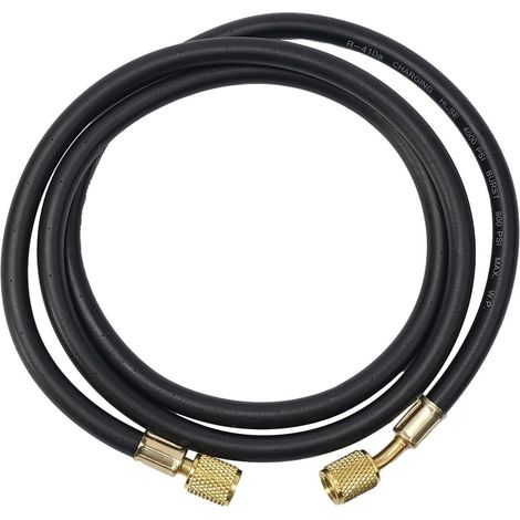 Tuyau de charge Hvac noir 150 cm compatible avec R410a R134a R22 (1/5)