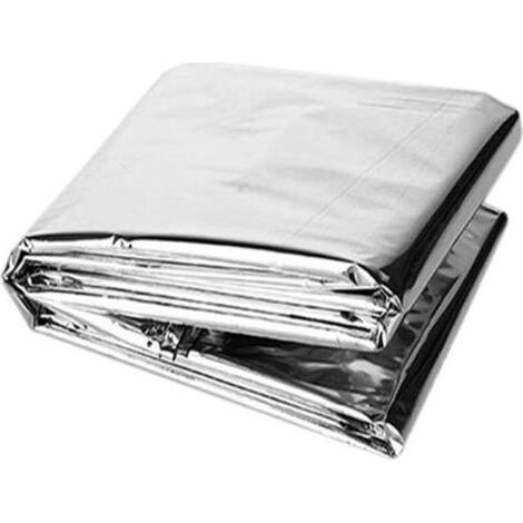 Paquet de 5 couvertures d'urgence couverture thermique en Mylar couverture thermique de sauvetage en plein air couvertures thermiques or argent pour kit de survie premiers secours en plein air voiture