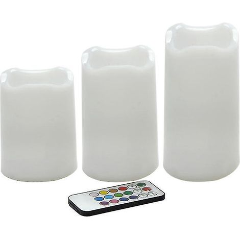 3 bougies sans flamme (1/3)